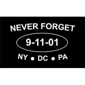 9-11-01 - Never Forget Flag