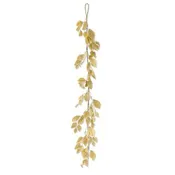 60 Inch Gold Dusted Birch Leaf Garland