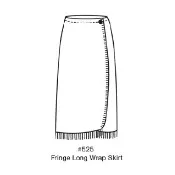 Fringe Long Wrap Skirt