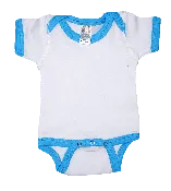 Infant White & Neon Contrast Onesie