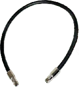 2 ft. Black RG11 Low Loss Coax (F Male to F Male)