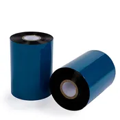 4" x 1476' Wax Thermal Transfer Ribbon - 24 Rolls/Case - 1" Core - Coated Side Out - Zebra Intermec