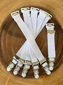 6 inch Adjustable Elastic and Metal Garter Straps Suspenders