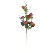 31 Inch Red Apple and Twig w/Foliage Stem