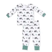 Angel Dear Black Bears Bamboo Long Sleeve Loungewear Set
