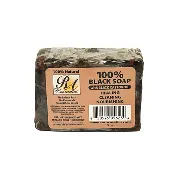 100% African Black Soap Bar w/ Black Castor Oil