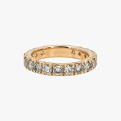 14KT Rose Gold 1.60CTW Earth Mined Pave Diamond Ring