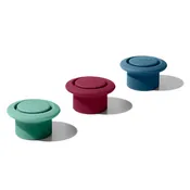 3 Pc Silicone Wine Stopper Set