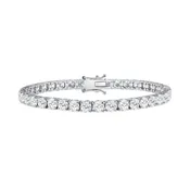 12.23ctw Round Brilliant Cut Diamond Tennis Bracelet in 18K White Gold