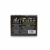 100% African Black Soap Bar w/ Lemongrass