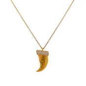 14K Marika Desert Gold Bear Claw Necklace with Diamonds