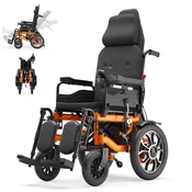 160° Adjustable Backrest Reclining Electric Wheelchair E310S