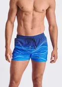 2.5" Inseam Printed Swim Shorts w/ Mesh Lining