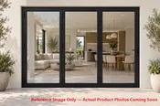 120″ wide-3 panels | Aluminum Bifold Patio Door