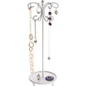 Tall Necklace Holder Organizer Rack Hanging Jewelry Display Tree Stand, Ava
