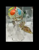 Angel Ornament With Gold Wings — Welcome to Santa Barbara Glassblowing Studio