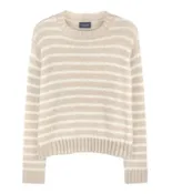 Allie Striped Crew Chunky by Wooden Ships | Half Moon/Pure Snow