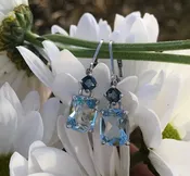 Bi-Color Topaz Dangle Earrings — ROGERS & CO. fine jewelry and design: Missoula, MT: Jewelry Store, Engagement Rings, Chalet Jewelers