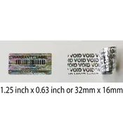 100 Warranty Label Serial Numbers Do Not Remove Warranty Void If Seal Tampered