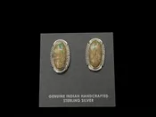 Navajo boulder turquoise earrings — The Naja