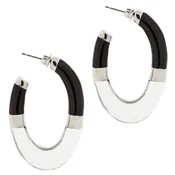 Hand-poured Resin J Hoop Earrings from Andrew Hamilton Crawford