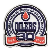 2008-09 Edmonton Oilers 30th Anniversary Jersey Patchg
