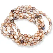 60″ Pinkish Pearl Strand