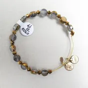 Brass toned Beaded Bronze Alex & Ani Bangle bracelet