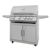 Blaze LTE PLUS 32" 4-Burner Built-In Gas Grill w/ Cart - BLZ-4LTE3 + BLZ-4-CART-SC