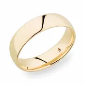 6mm red gold high polish