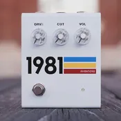 1981 Inventions DRV2 #3 Overdrive Pedal - White