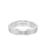 5MM Tungsten Carbide Ring – Brush Finish and Bevel Edge