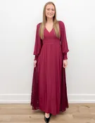 Ain't No Way Lace Panel V-Neck Maxi Dress