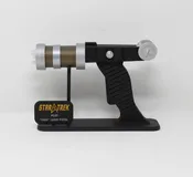 Star Trek Pilot Cage Laser Pistol 3D Printed Replica with stand