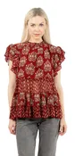 Amir Burgundy Top