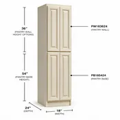 Antique White - Pantry Base PB185424 - ShopCabinet