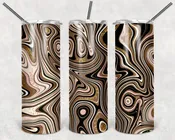 Abstract Mocha 20oz Tumbler