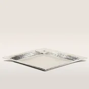 18 Square Hammered Tray