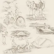 1/4 Yard Our National Parks Stone - QT Fabrics