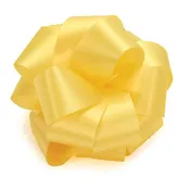 #100 Offray Yellow Satin Acetate Ribbon - 4" Wide, 50 Yards Long | 1 Spool