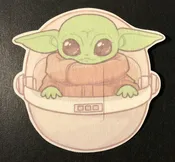 Baby Yoda Design Silly Patch