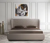 Agoura Leather Upholstered Storage Bed