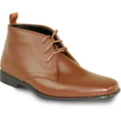 ALLURE MEN Boy AL02KID Dress Boot Formal Tuxedo for Prom & Wedding Brown
