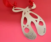 Ballet Slippers Christmas Ornament — The Silver Diva