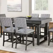 60-inch Solid Wood Counter Height Dining Table with Drawers