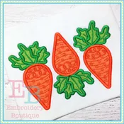3 Carrots Applique