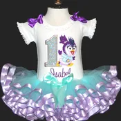 1st birthday outfit, Summer Penguin