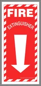 F125F 12 X 5.5 Fire Extinguisher Location Stickers