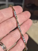 10k 8.5g bolero-style diamond bracelet