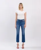 A Little Closer - Super High Rise Crop Slim Straight Jeans